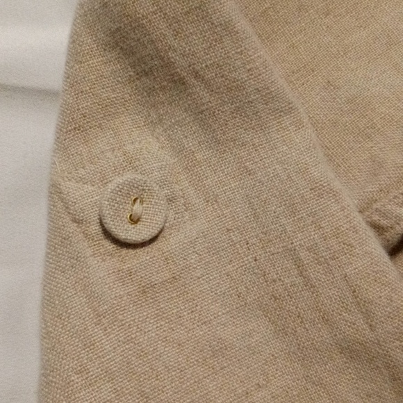 WOMENS SZ M LINEN CHARTER CLUB JACKET KHAKI - Picture 4 of 8